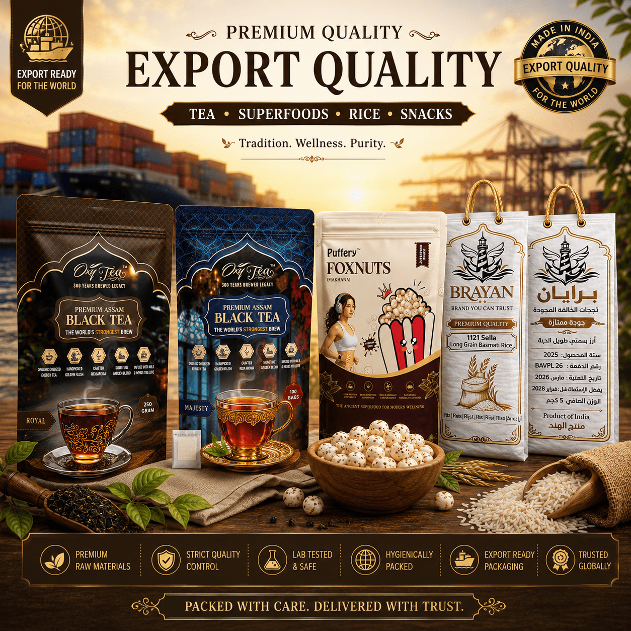 Premium Indian organic exports — InteContal Export